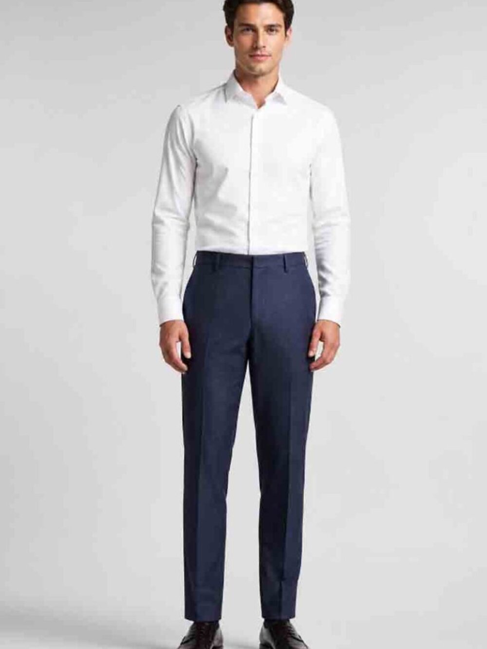 Ted Baker LInen Cotton Dress Pants Navy Blue Men's Slim Fit 32 X 31